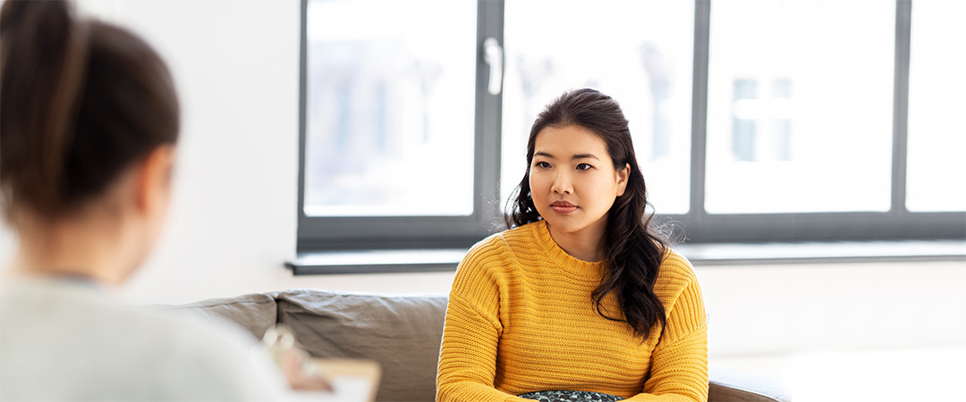 Young woman asking questions